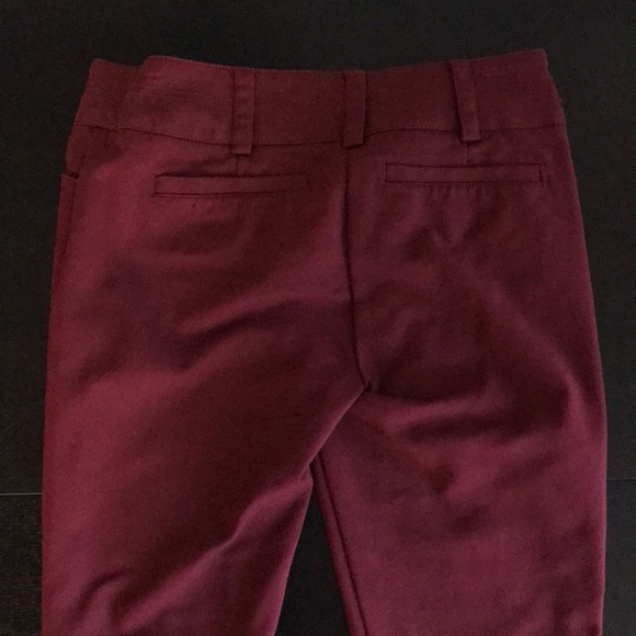 NY&Co stretch cropped maroon dress pants - Picture 4 of 5